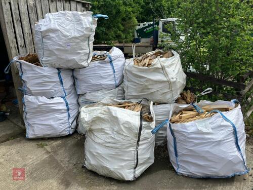 9 DUMPY BAGS OF TIMBER