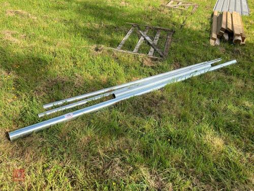 6 LENGTHS OF STAINLESS STEEL GAS PIPE