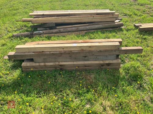 16 VARIOUS LENGTHS 4'' X 4'' TIMBER