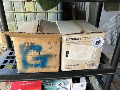 21 PACKS OF NITRILE GLOVES