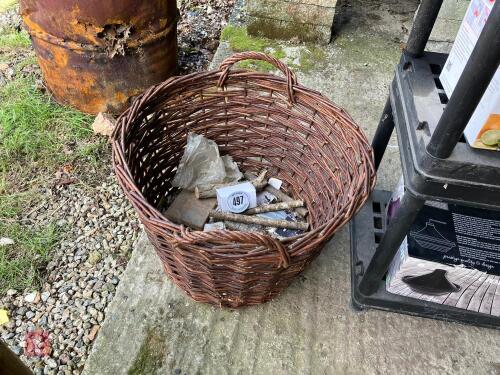 WICKER LOG BASKET