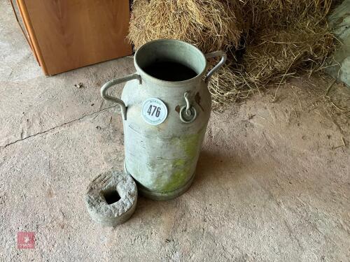 CSC ALUMINIUM MILK CHURN