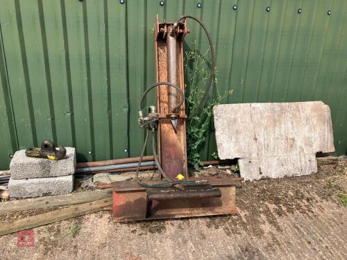 HOMEMADE HYDRAULIC LOG SPLITTER (S/R)