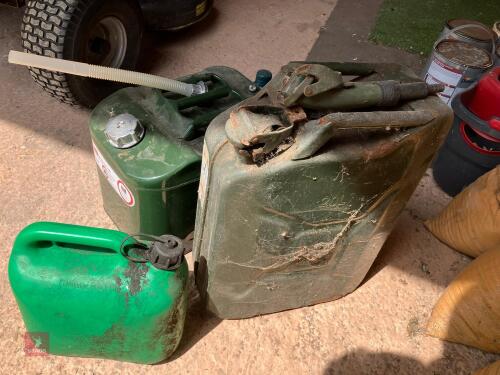 3 MIXED FUEL CANS