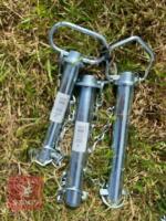 3 DRAW BAR PINS - 4