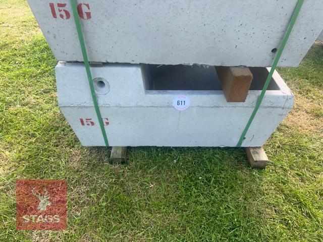 15G MAXWELL CONCRETE WATER TROUGH