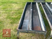 2.6M X 80CM RAISED TWIN FEEDER TROUGH - 2