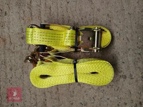 2X BRAND NEW 7M RACHET STRAPS