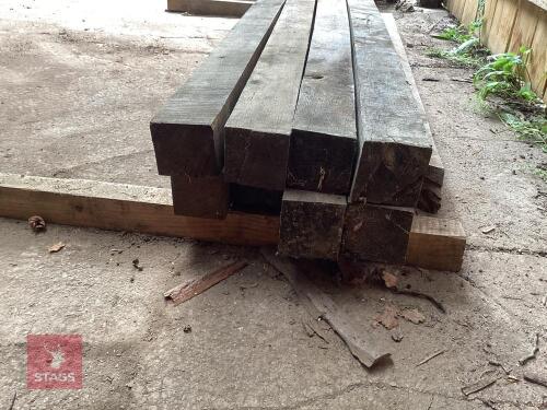 8 X 4'' X 4'' OAK POSTS