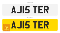 PRIVATE NUMBER PLATE - AJ15TER