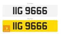 PRIVATE NUMBER PLATE IIG 9666