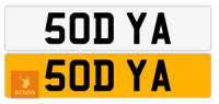 VEHICLE REGISTRATION NUMBER 50 DYA
