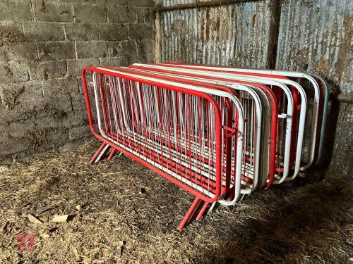 16 X 2.2M PEDESTRIAN BARRIERS