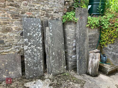 5 LARGE SLATE SLABS