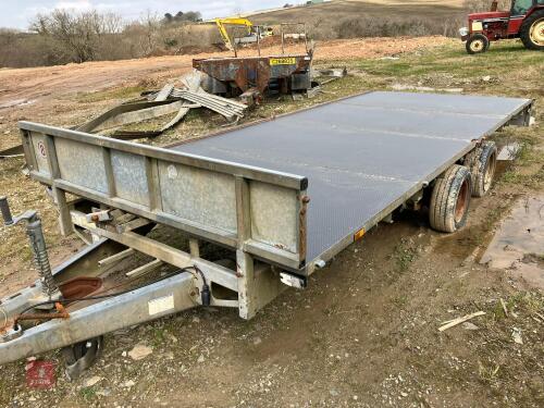 IFOR WILLIAMS 16' FLAT BED TRAILER