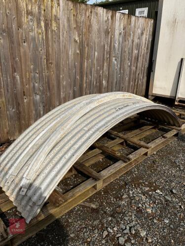 8 X ALLOY CURVED ROOFING SHEETS