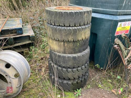 6 FORKLIFT WHEELS & TYRES