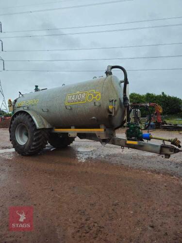 2020 MAJOR 2800G SLURRY TANKER