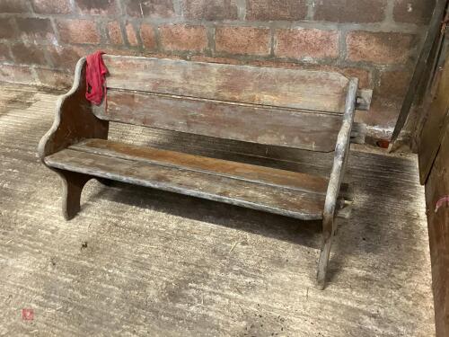 1.4M WOODEN BENCH
