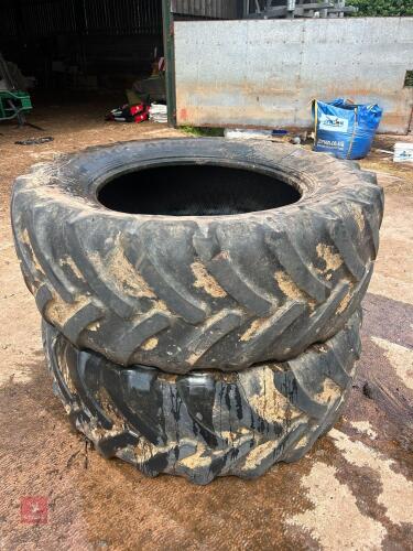 2 GOOD YEAR OPTITRAC TRACTOR TYRES
