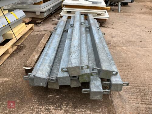 5 X 6' 6'' GALVANISED FIXING POSTS