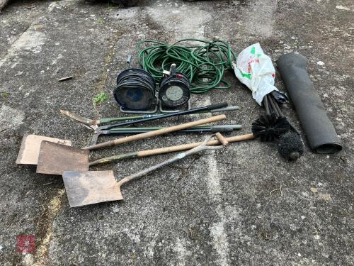 GARDENING TOOLS, EXTENSION CABLES ETC