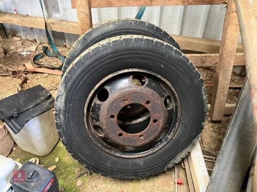 2 X 205/75R17.5 MICHELIN TYRES