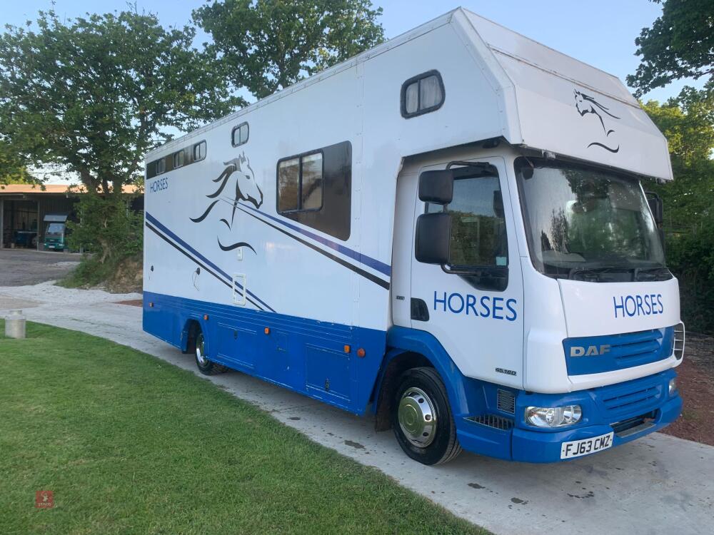 2013 DAF LF45-16'' HORSE LORRY