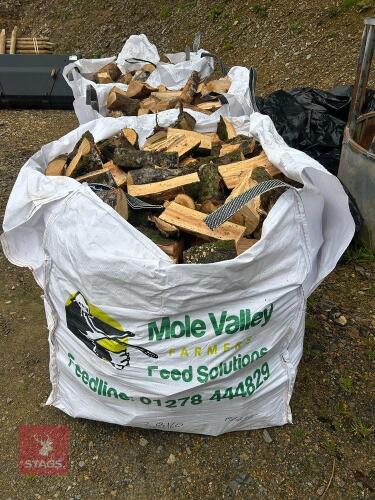 2 DUMPY BAGS OF PART SEASONED BEECH LOGS