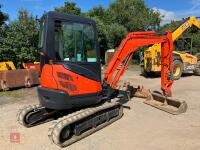 2011 KUBOTA U25-3EU 2.5T EXCAVATOR - 25