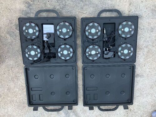 4 WIRELESS BEACONS IN CASE