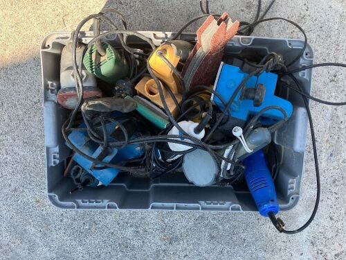 LRG QTY OF MIXED POWER TOOLS