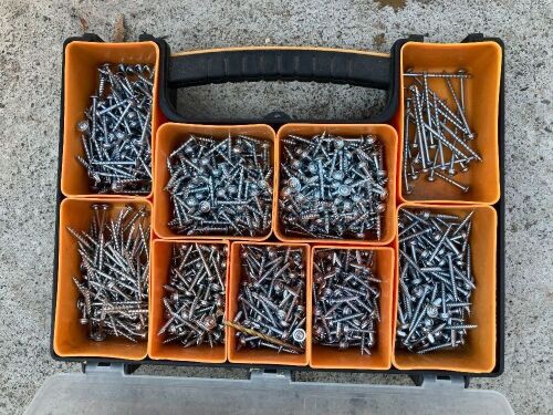 2 BOXES OF SCREWS, NUTS & BOLTS