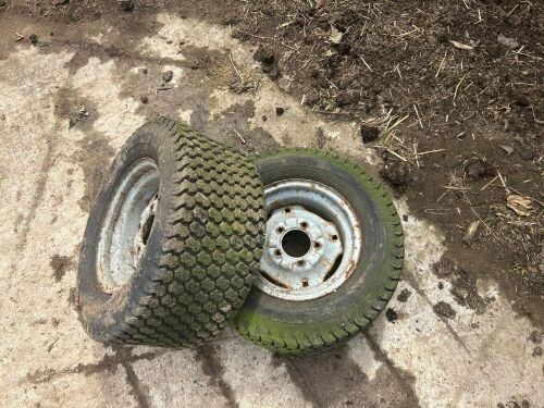6 RIDE ON MOWER TYRES