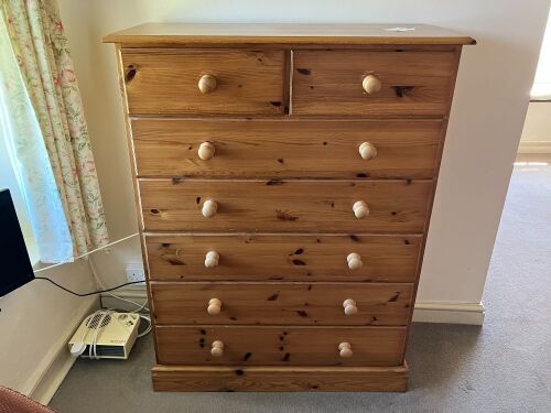 2 PINE CHEST OF DRAWERS