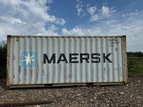 20' X 8' GREY SHIPPING CONTAINER