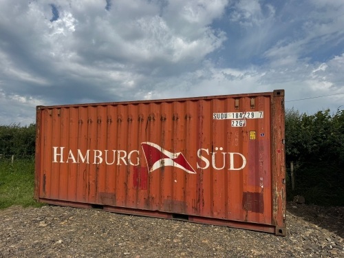 20' X 8' ORANGE SHIPPING CONTAINER