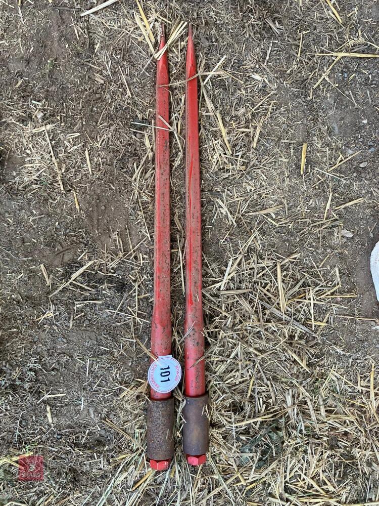 2 BALE SPIKES/TINES