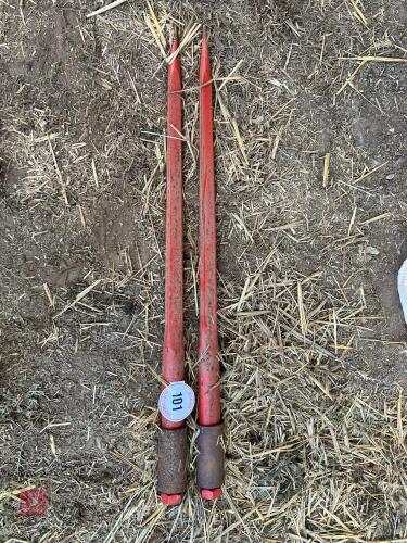 2 BALE SPIKES/TINES