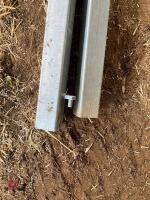 2 GALVANISED 6' 6'' HANGING POSTS - 3
