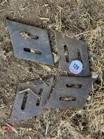 4 CULTIVATOR PARTS/PLATES - 2