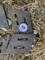4 CULTIVATOR PARTS/PLATES - 3