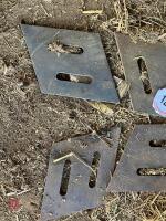 4 CULTIVATOR PARTS/PLATES - 4