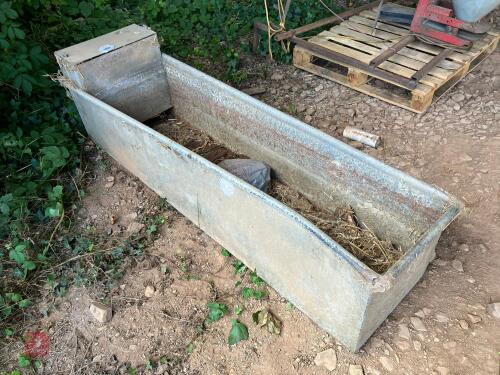 6' GALVANISED WATER TROUGH/PLANTER