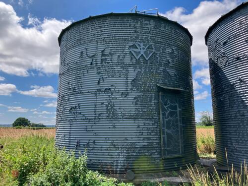 APPROX 80T GALVANISED GRAIN BIN