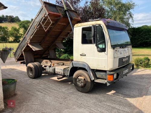 2003 MAN LE 8.155 7.5T TIPPING LORRY