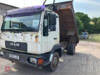 2003 MAN LE 8.155 7.5T TIPPING LORRY - 2