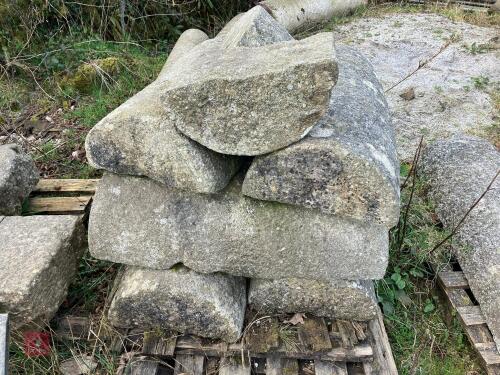 PALLET OF GRANITE WALL CAPS