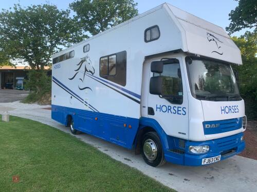 2013 DAF LF45-16'' HORSE LORRY