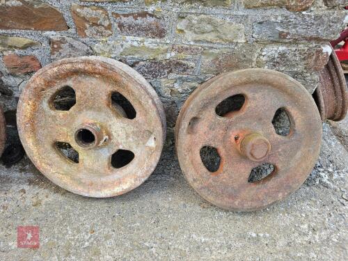 PAIR FORDSON MAJOR TRACTOR FRONT WHEELS